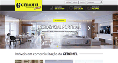 Desktop Screenshot of construtorageromel.com.br